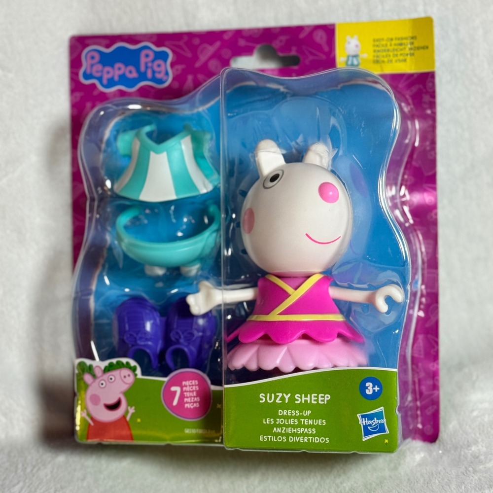 Suzy Sheep 7 Piece Dress Up Figure With For Kids Fashion Play Hasbro NEW‎